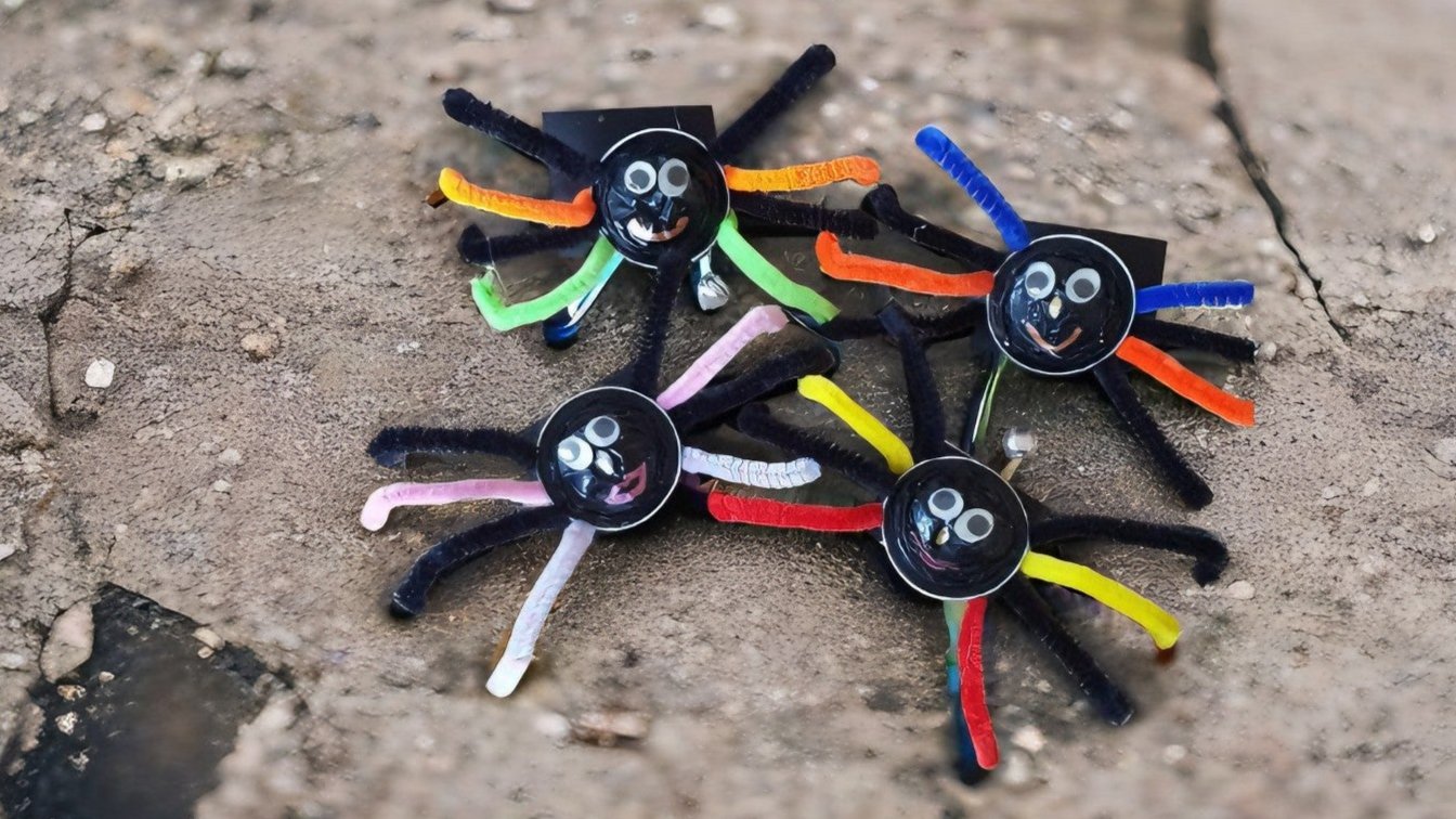 *** Brosa Spider Cling Cling Halloween kids